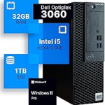 Dell Optiplex 3060 Desktop Computer | Intel i5-8500 (3.2) | 32GB DDR4 RAM